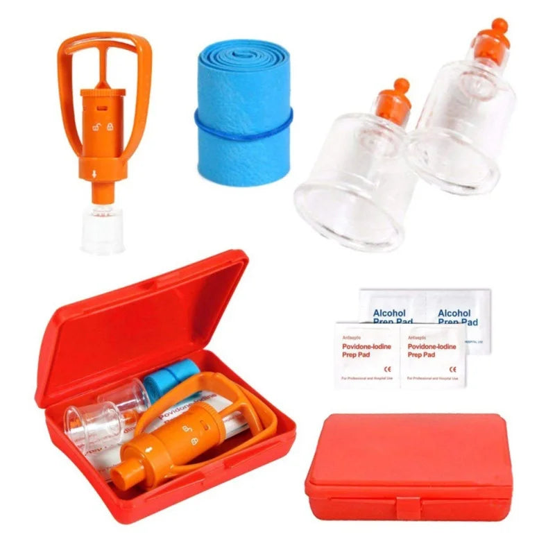 Snake Bite - Bee Sting - Venom Extractor Suction Kit Health