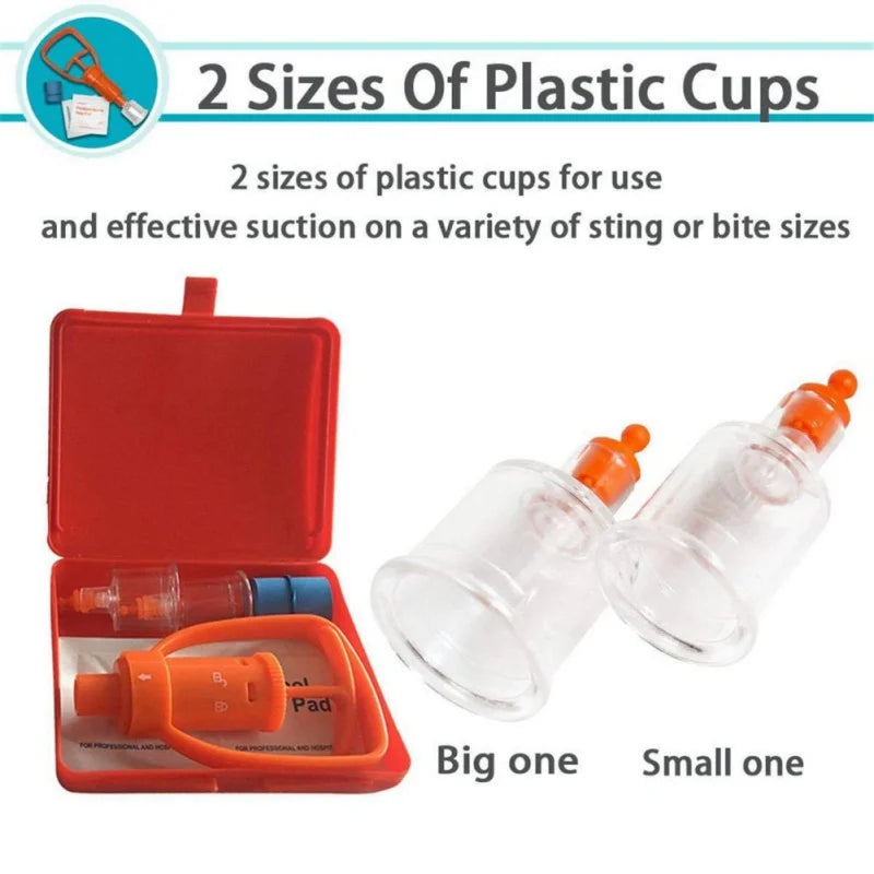 Snake Bite - Bee Sting - Venom Extractor Suction Kit Health