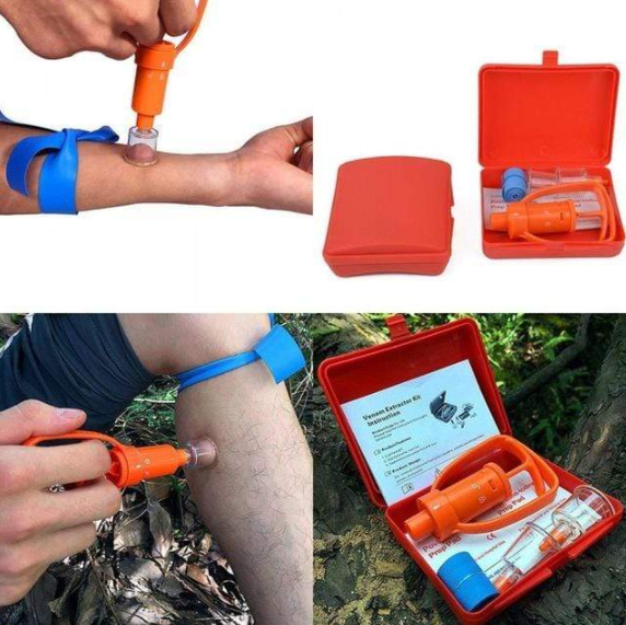 Snake Bite - Bee Sting - Venom Extractor Suction Kit Health