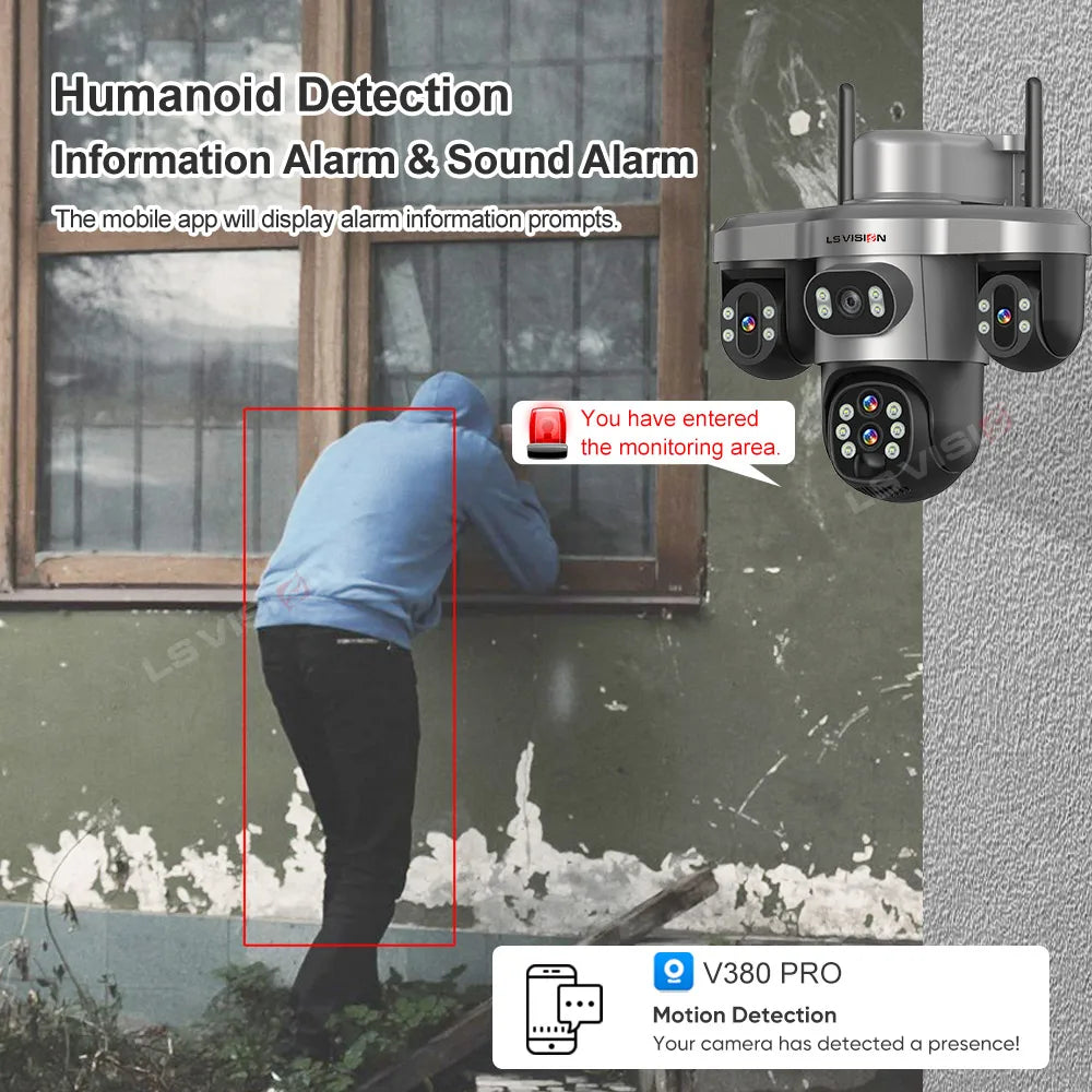 Solar Security Camera WI-FI Auto Tracking Security & Safety