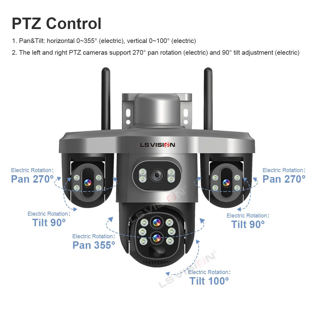Solar Security Camera WI-FI Auto Tracking Security & Safety