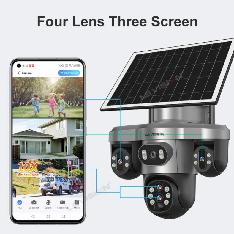 Solar Security Camera WI-FI Auto Tracking Security & Safety