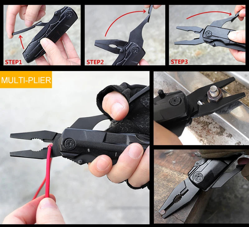 Stainless Steel 18 in 1 Multi Tool Knife Aluminum Handle tools