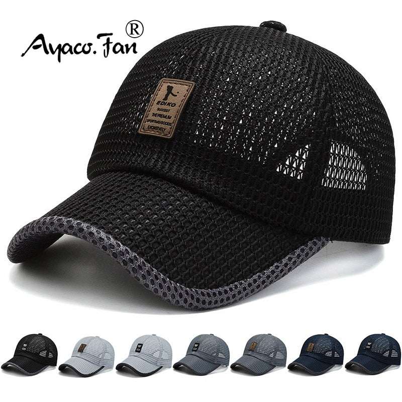 Summer Women Men Mesh Baseball Cap hats