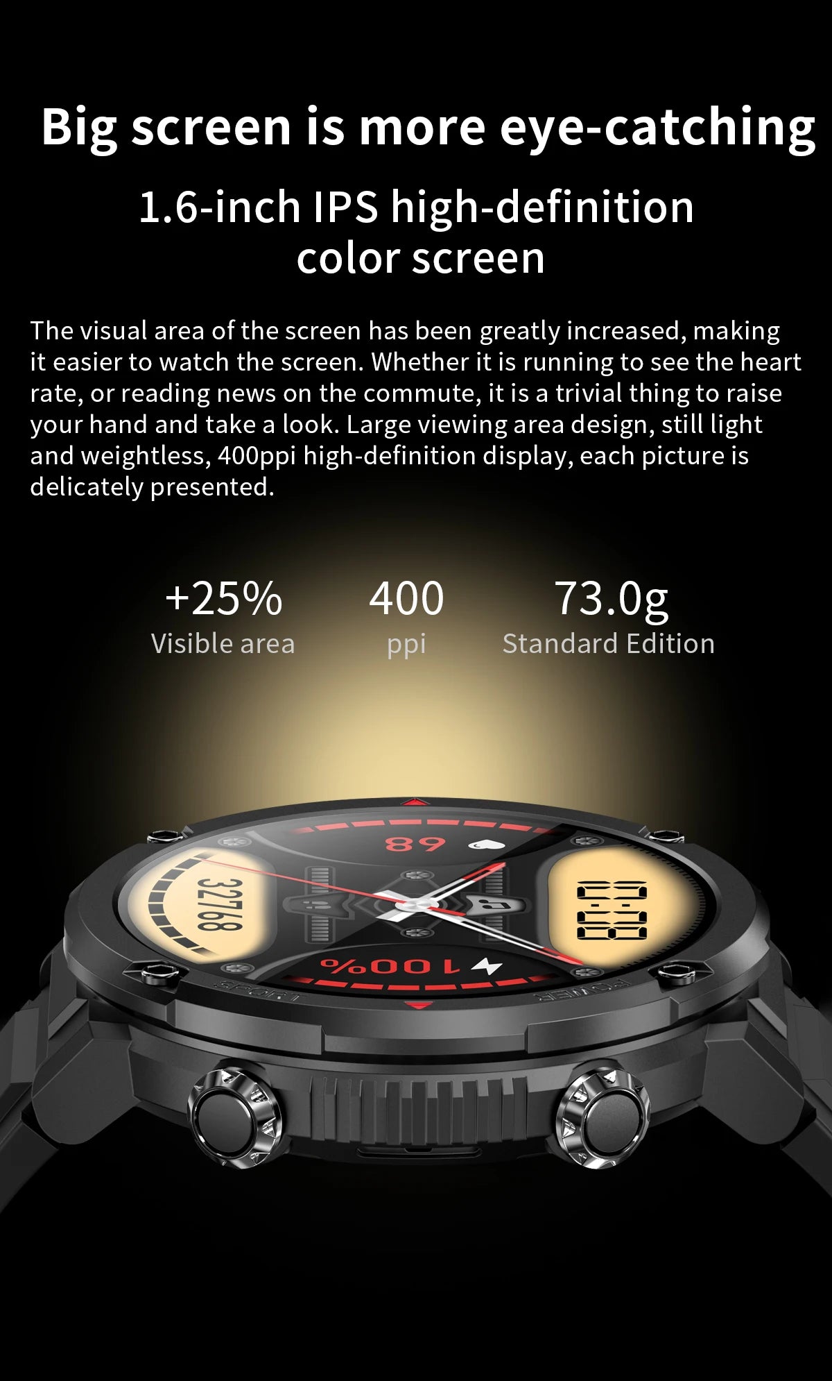 T30 Smart Watch AMOLED Display Outdoor Bluetooth Watchs