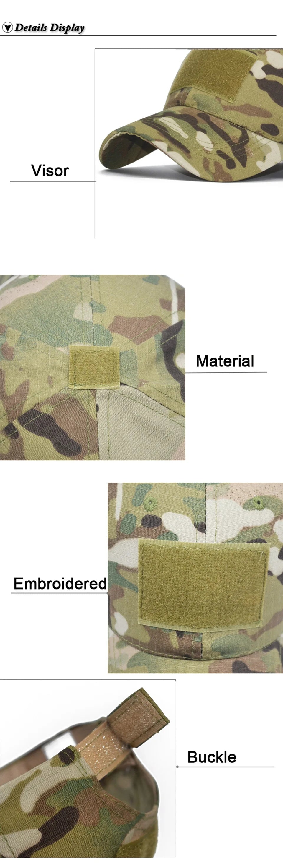 Tactical Camo Hat 12 designs Baseball Cap Hats