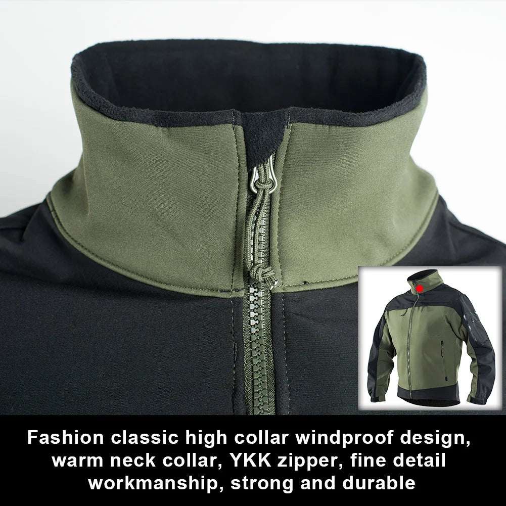 Tactical Fleece Jacket Waterproof Softshell Windbreaker Jackets