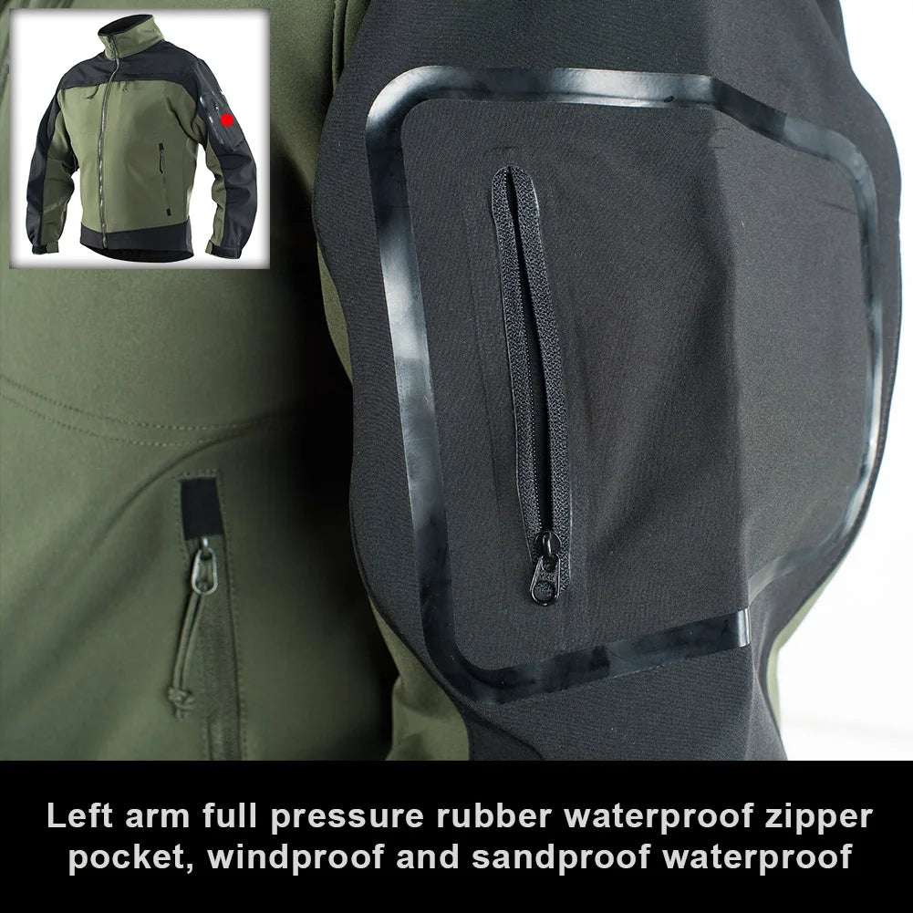 Tactical Fleece Jacket Waterproof Softshell Windbreaker Jackets