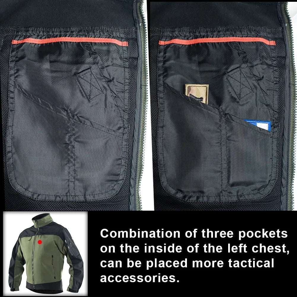 Tactical Fleece Jacket Waterproof Softshell Windbreaker Jackets