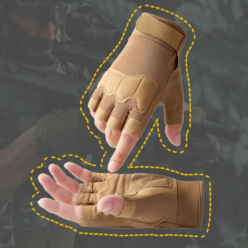 Tactical Gloves Half Finger Outdoor Mountaineering Cycling Wear-resistant Breathable gloves