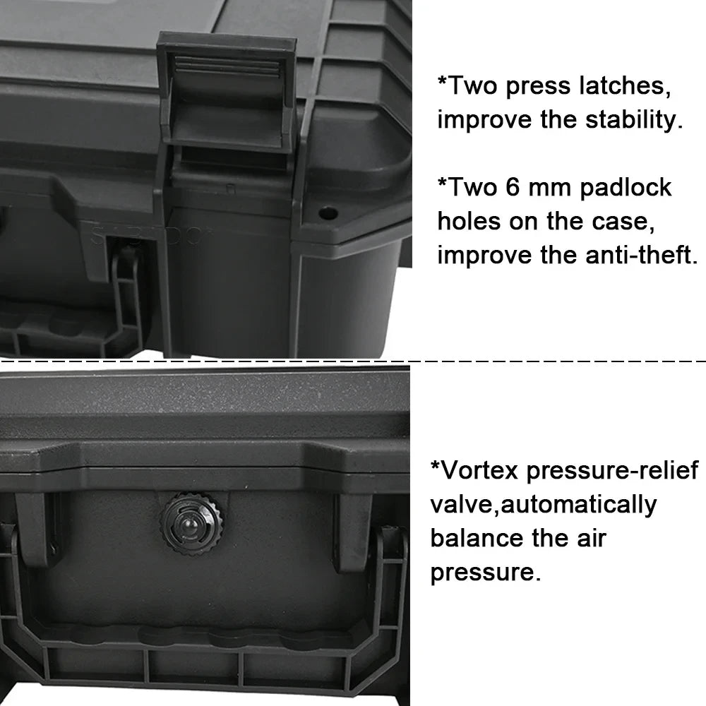 Tactical Shockproof Waterproof Hard Case accessories