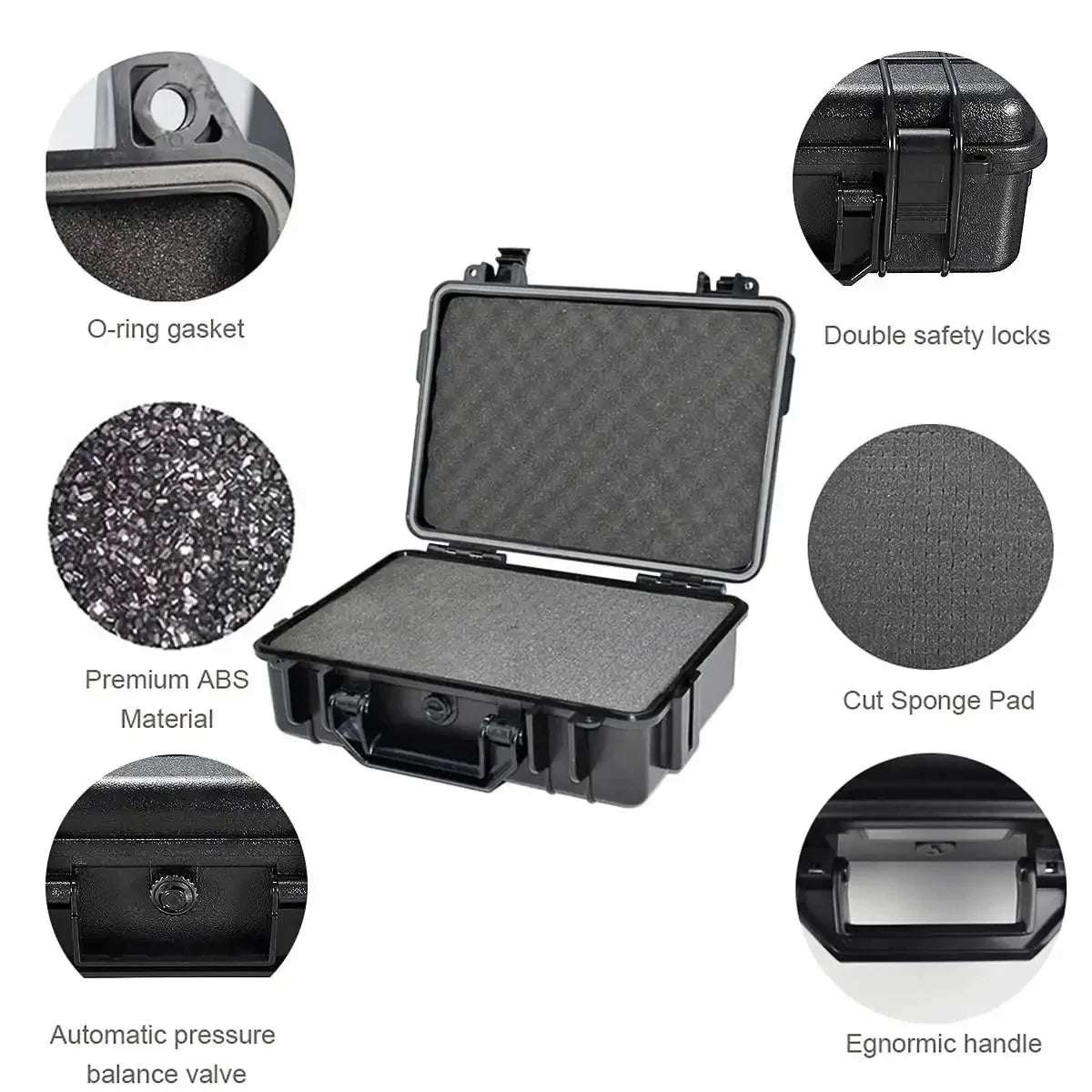 Tactical Shockproof Waterproof Hard Case accessories