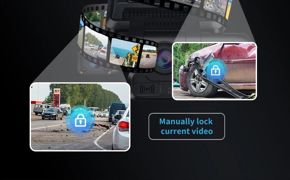 TiESFONG i7pro 360° Dash Camera Surveillance 24H Monitoring Smart Technology