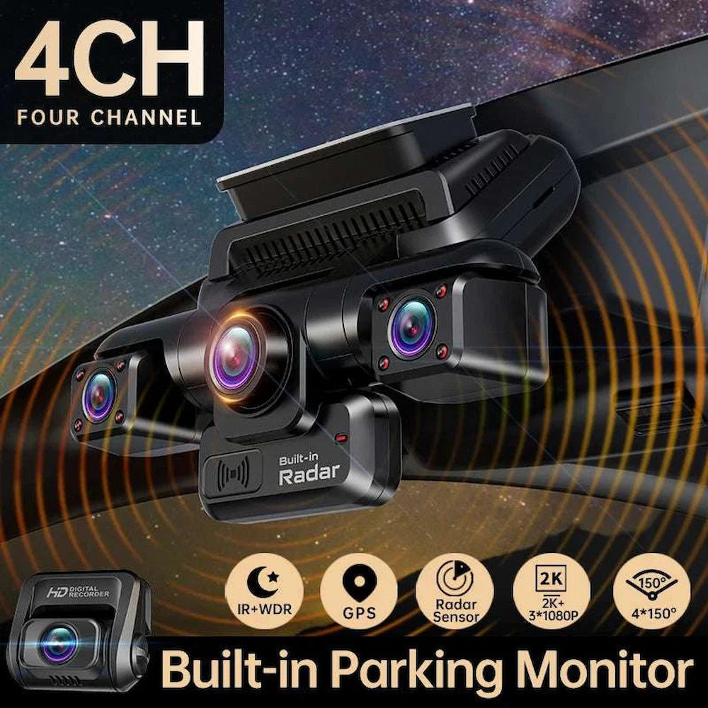 TiESFONG i7pro 360° Dash Camera Surveillance 24H Monitoring Smart Technology
