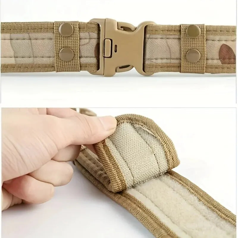 Unisex 130cm Canvas Belt-Quick-Release Outdoor Clothing