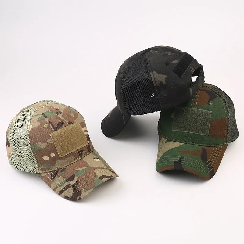 Unisex Tactical Breathable Half Mesh Cap 12 Designs tactical hats