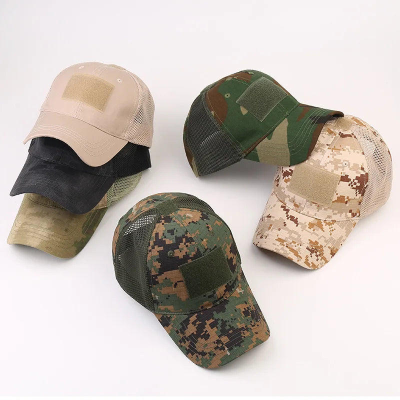 Unisex Tactical Breathable Half Mesh Cap 12 Designs tactical hats