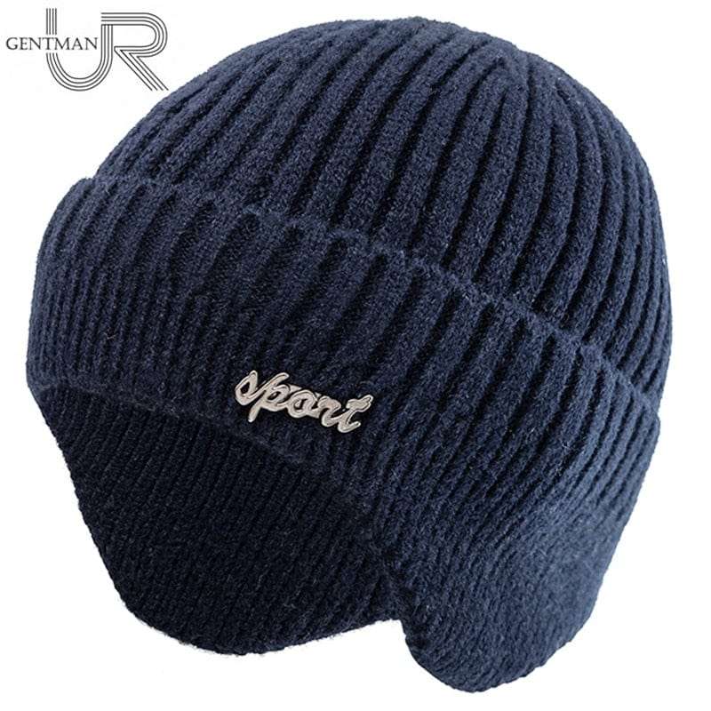 Unisex Winter Wool Beanie with Protectave Earflaps Thermal & Wool Beanies