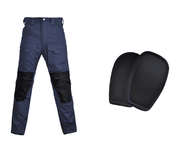 Tactical Uniform Pants and Shirt with Pads Outdoor Clothing BushLine Navy Pants With Pads S-(50-60KG)