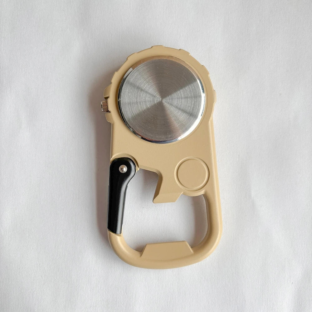 Versatile Carabineer Compass Watch Traditional Quartz Optics