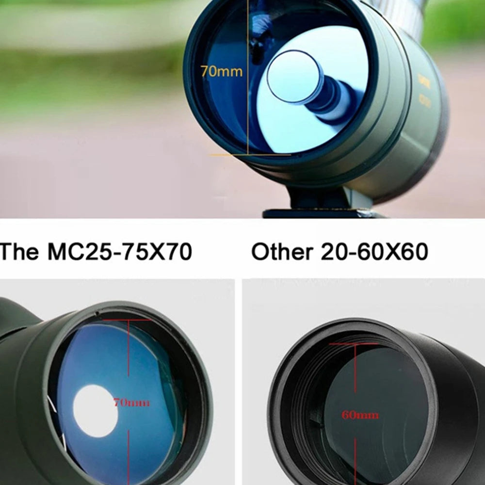 Visionking 25-75x70 Telescope Spotting Long Reach & Tripod Optics