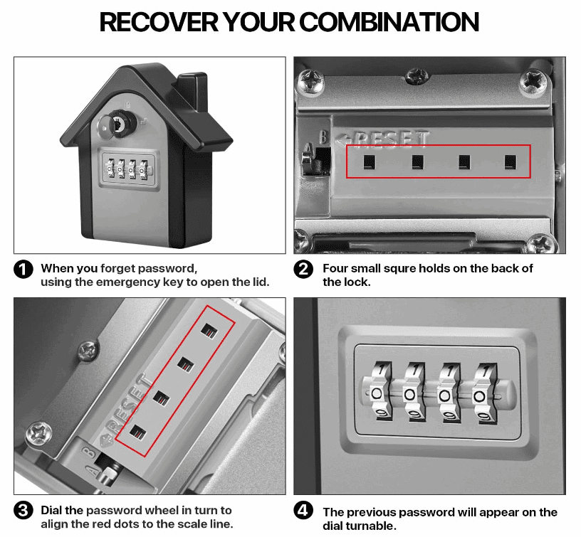 Wall Mounted Home Key Safe Box security systems