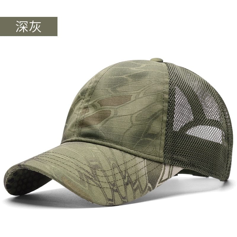 Outdoors light & thin Camo vented Caps tactical caps BushLine