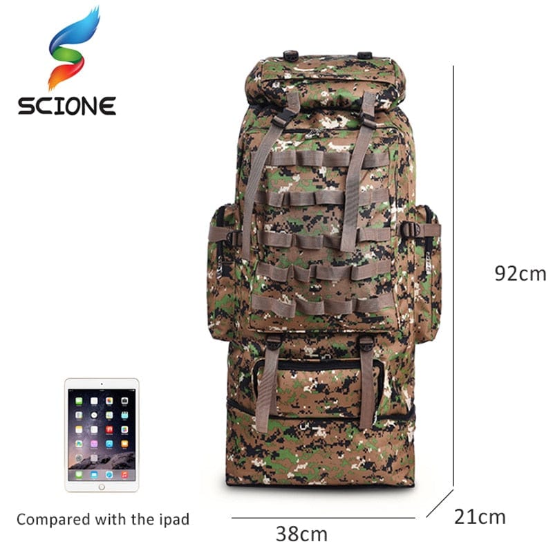 100L 75ltr Large Outdoor Tactical Backpack BackPacks