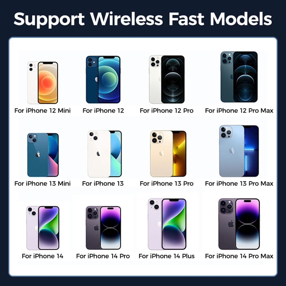 15W Magnetic Car Phone Holder Wireless Charger wifi & wireless