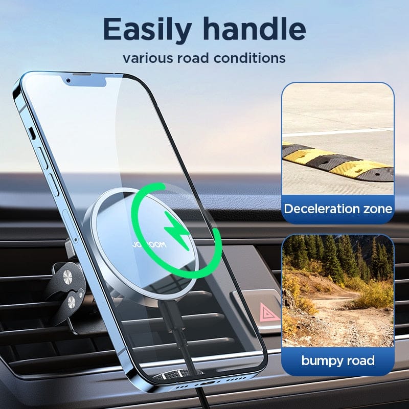 15W Magnetic Car Phone Holder Wireless Charger wifi & wireless