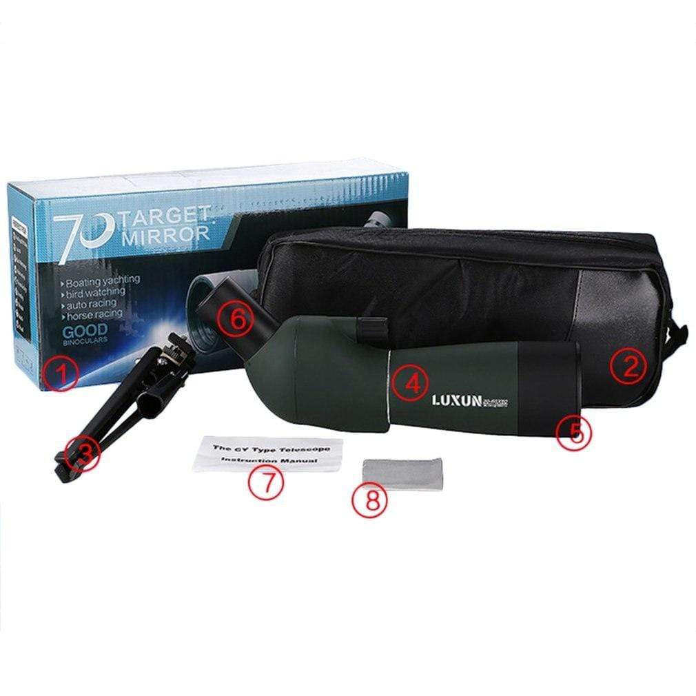 20-60x60 & 25-75x70 Spotting Monocular Telescope Optics