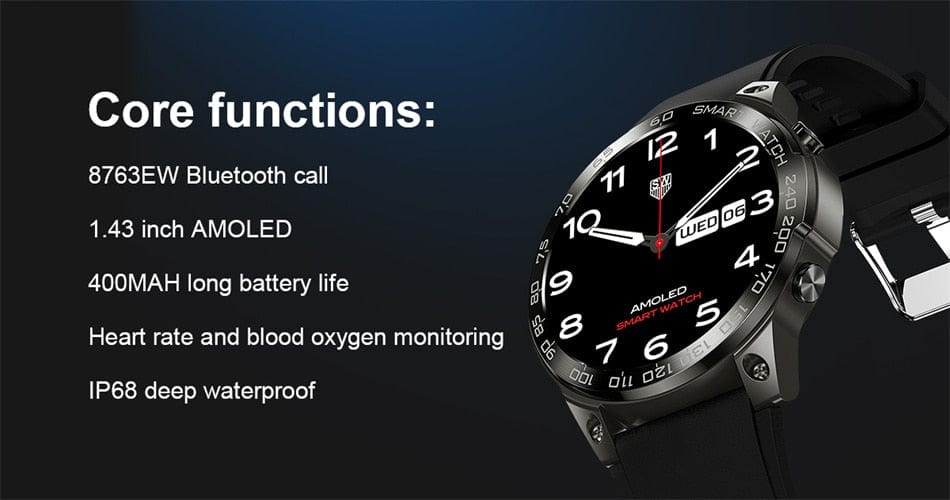 Bluetooth Smart Tracker Smartwatch 30mtr Depth Watchs
