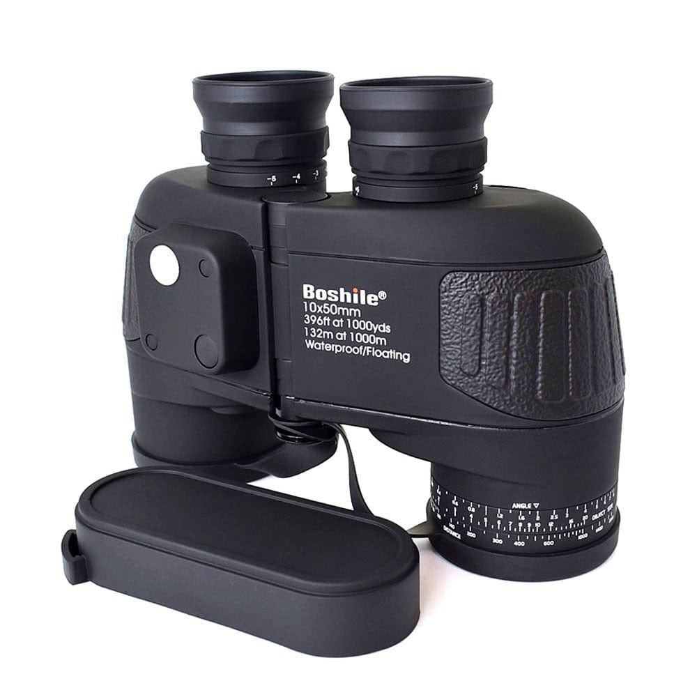 Boshile 10x50 Marine Binoculars Compass & Rangefinder Binoculars