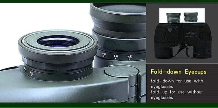 Boshile 10x50 Marine Binoculars Compass & Rangefinder Binoculars