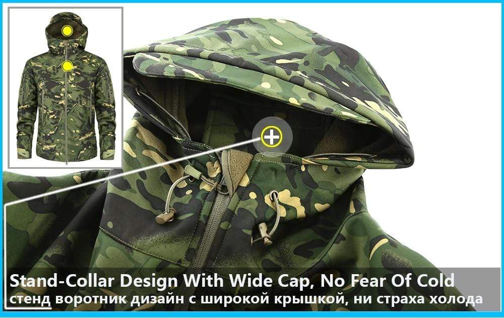 Camouflage Fleece Jacket Windbreaker Outdoor Clothing