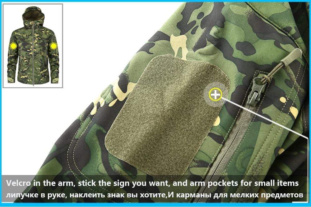 Camouflage Fleece Jacket Windbreaker Outdoor Clothing