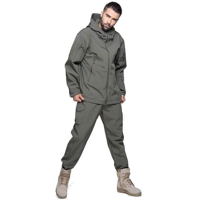Camouflage Hooded Fleece + Pants Combo jackets
