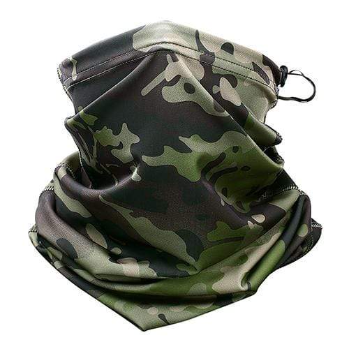 Camouflage Neck & Face Sun Germ Shield Outdoor Clothing