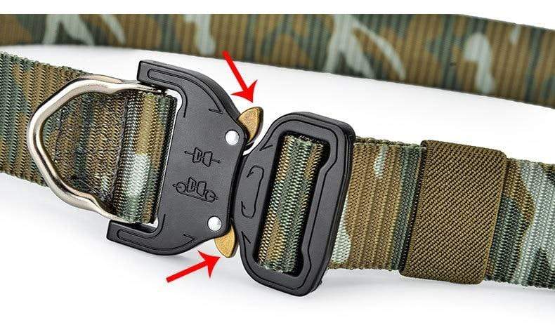 Canvas Belt Metal Quick Lock Buckle tacticle clothing
