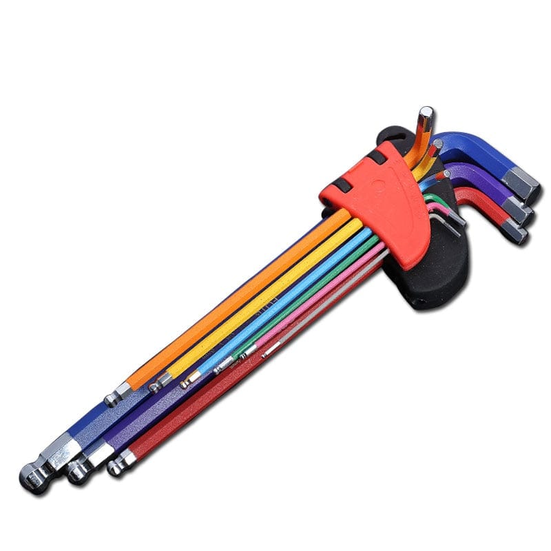Colour Coded Torx & Hex Head Allen Key Set tools