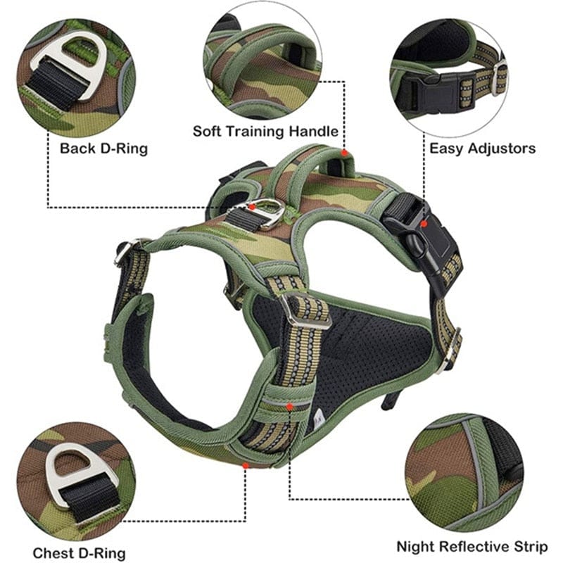 Dog Harness Adjustable Large & Medium Dog Stuff