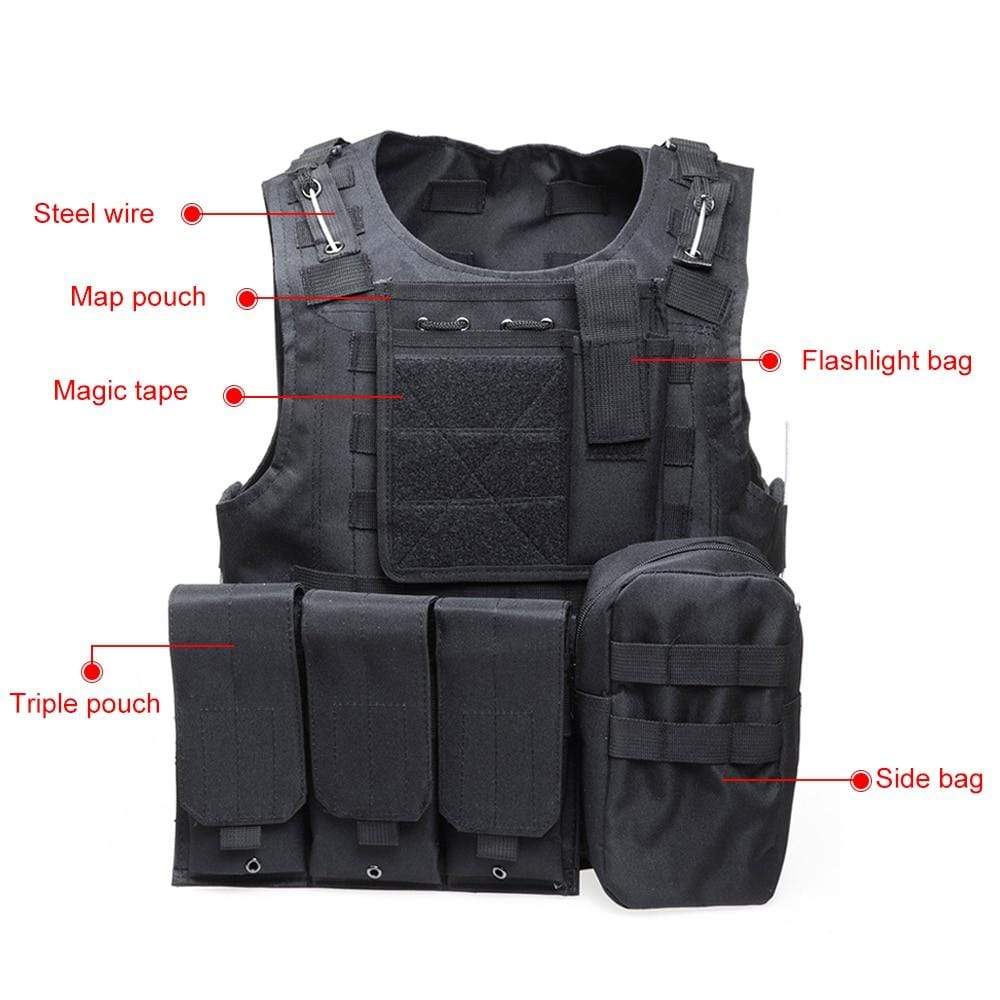 Expandable Outdoor Adventure Vest 7 Colors Helmets & Packs