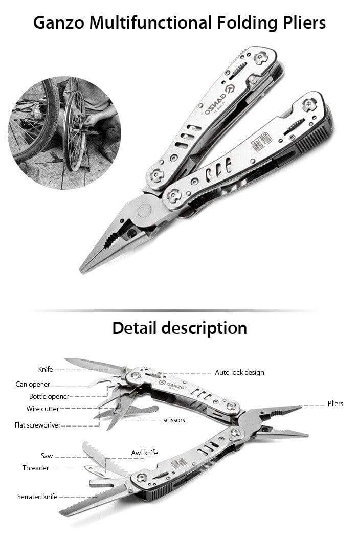 Ganzo G302 & G302B Multitool Pliers Survival