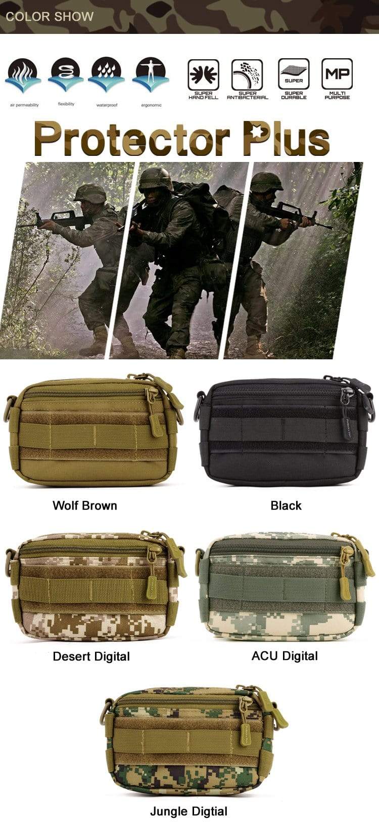 General belt waist Utility Bags Helmet & Pack Accessories