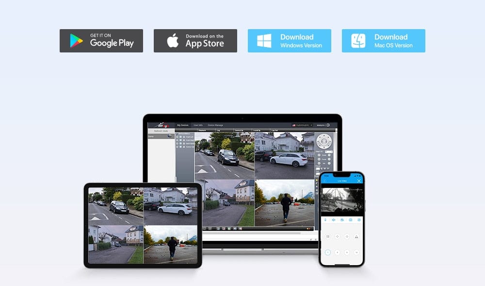 H.View AI Human Detect Security Camera Security Cameras