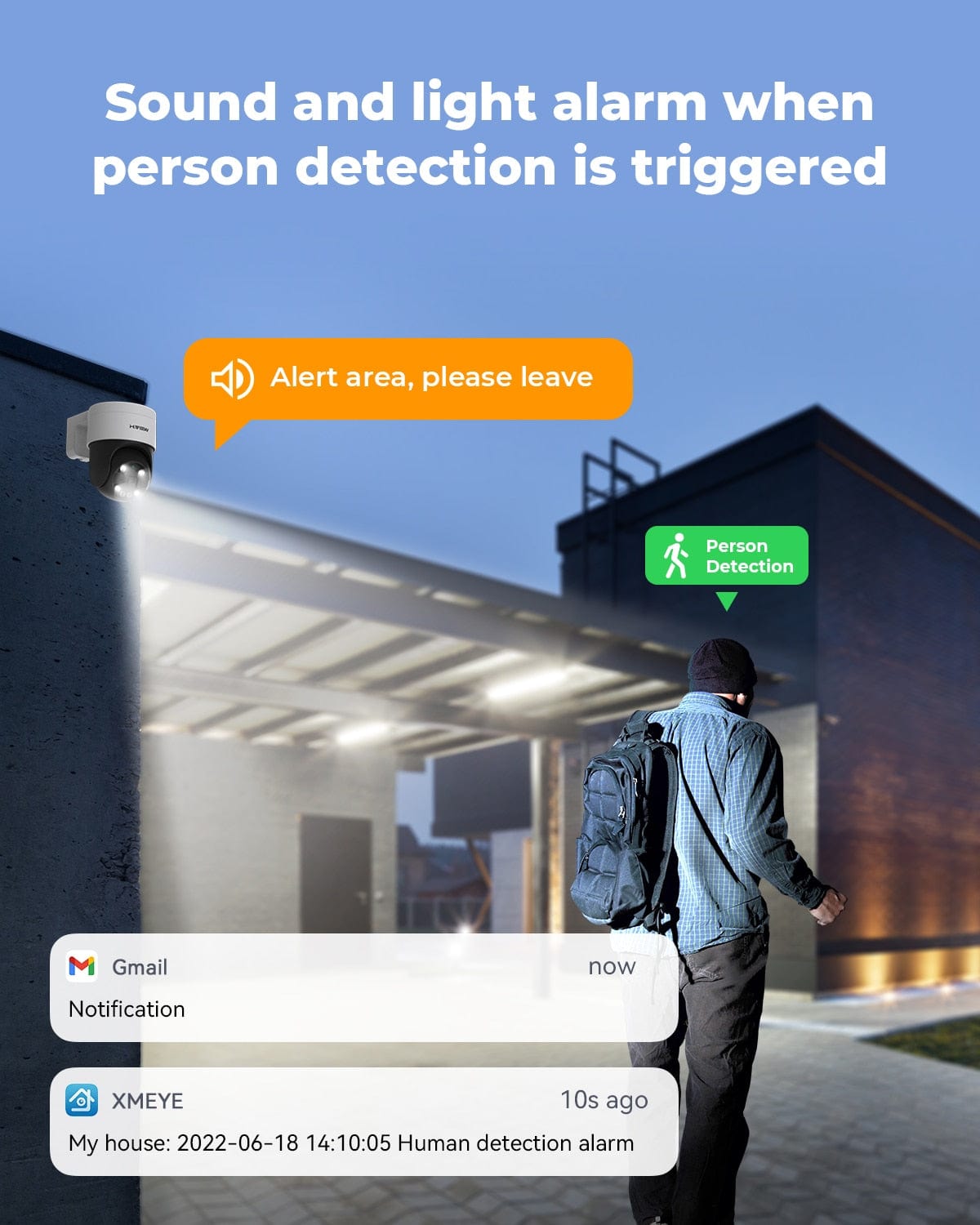 H.View AI Human Detect Security Camera Security Cameras