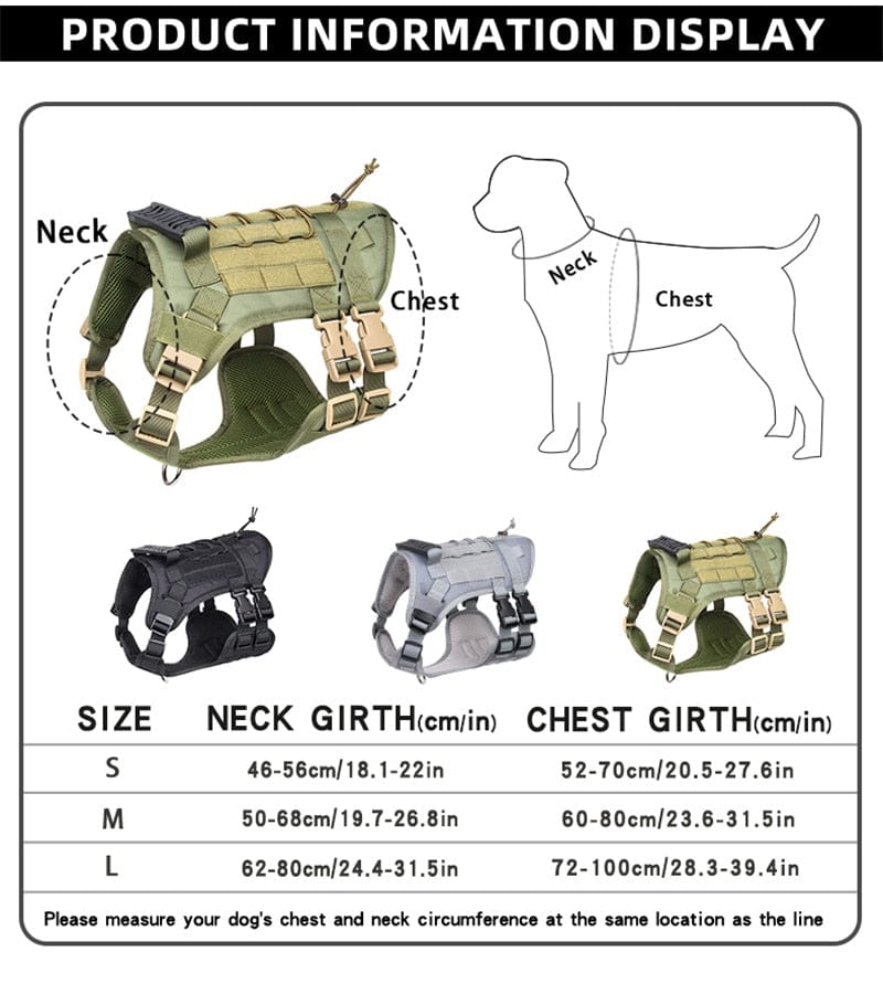 Harness Medium Large Dogs No Pull Quick Release Vest Dog Stuff
