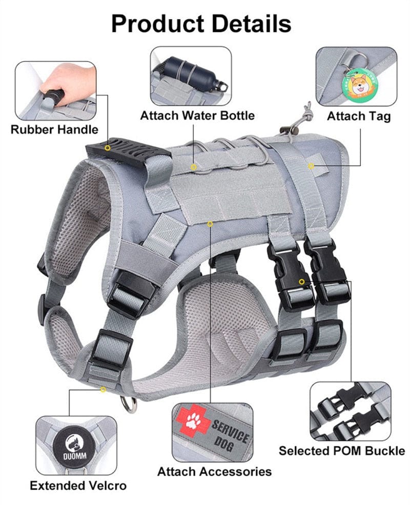 Harness Medium Large Dogs No Pull Quick Release Vest Dog Stuff