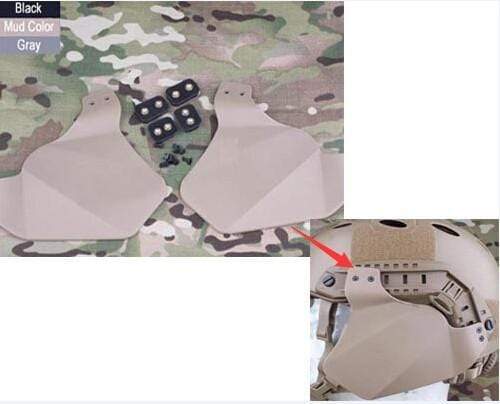 Helmet Side Cover Ear & Neck Protection Helmet & Pack Accessories