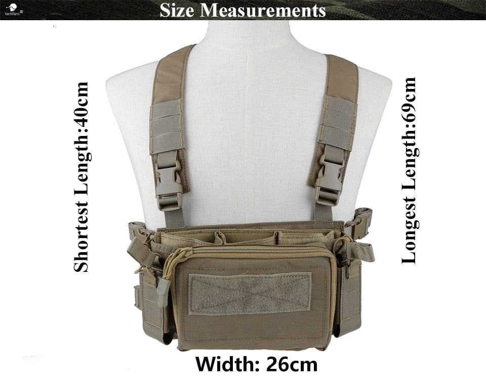 MOLLE Chest Rig Vest Flatpack Tactical Backpack BackPacks
